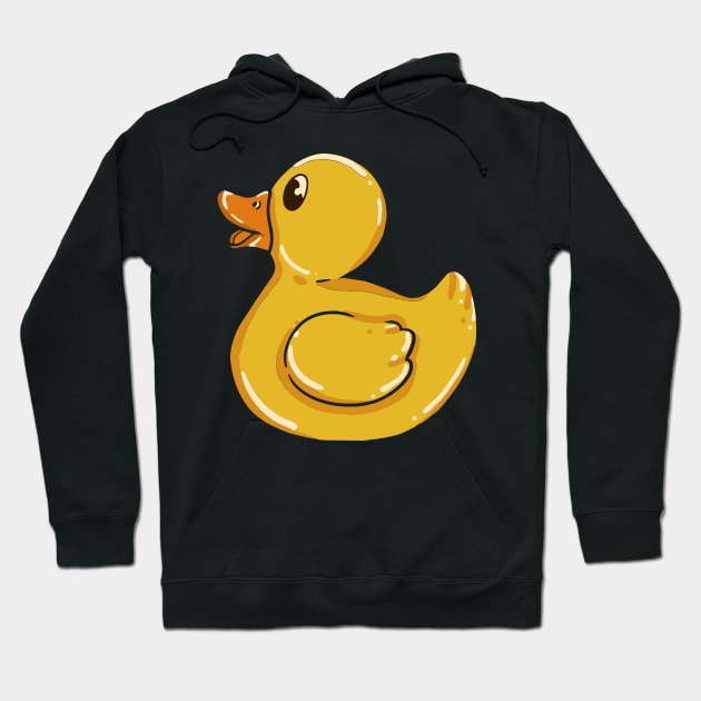 Cute Yellow Rubber Duck - Yellow Rubber Ducky T-Shirt and Gifts Hoodie by Shirtbubble